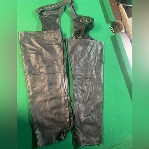Genuine Leather Motorcycle Chaps 5x
